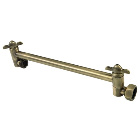 Kingston Brass K153A3 10" High-Low Shower Arm Adjustable, Antique Brass K153A3